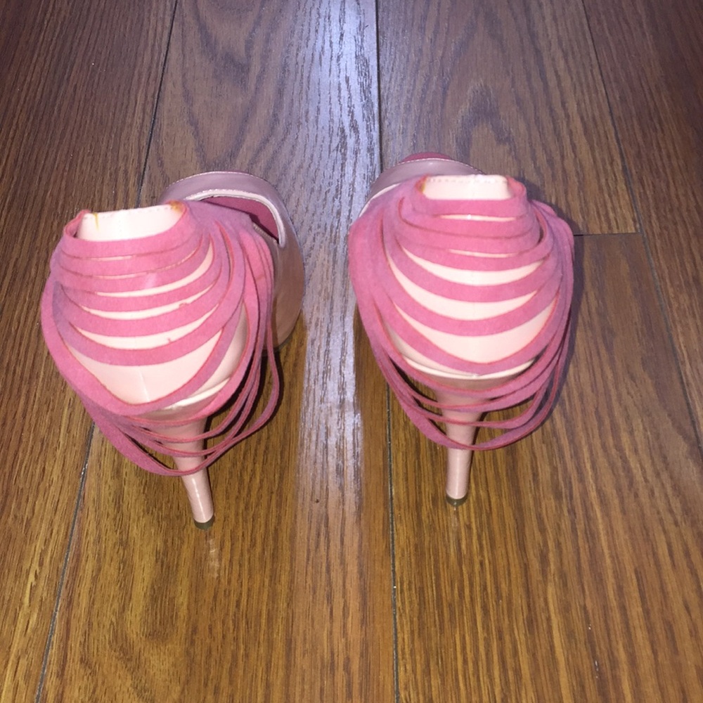 Pink Open toe Pumps - Picture 2 of 8